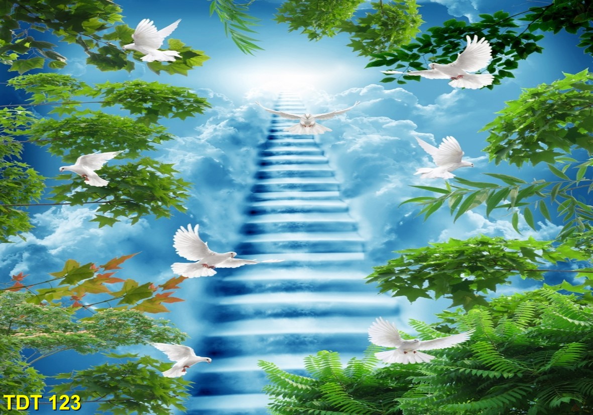 Tranh dán trần TDT 123